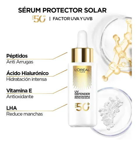 L’oréal Paris Uv Defender Sérum Invisible Fps 50+