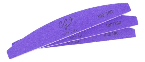 Set De 3 Limas Spongee 100/180 City Girl Manicura Uñas