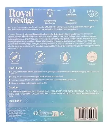 Parches De Colageno Royal Prestige Disolvible X8 Con Spray