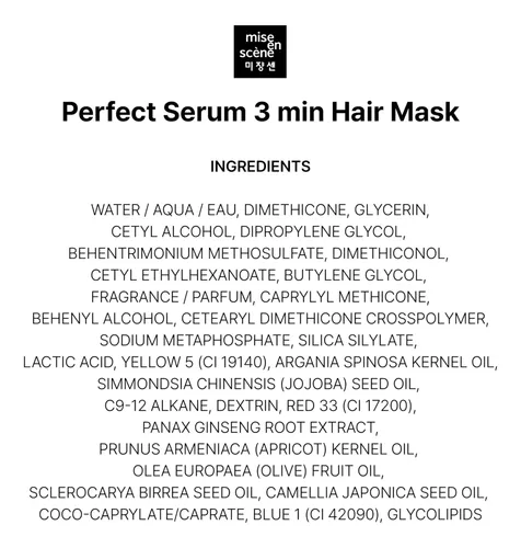 Mascarilla Capilar Mise En Scene Perfect Serum Super Rich 30