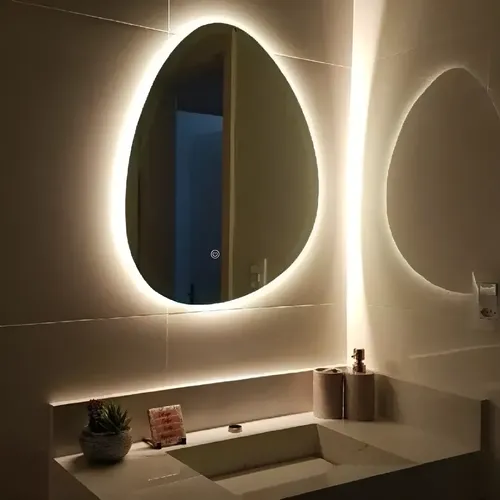Espejo Touch Con Luz Led 55 X 75 Linea Organico Para Baños