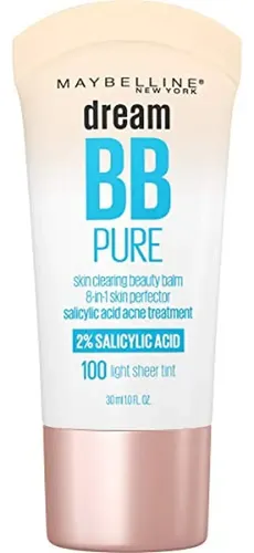 Crema Bb Limpiadora Maybelline Dream Pure Skin, 8 En 1