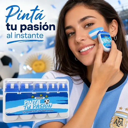 Maquillaje Artístico Argentina Para Rostro Stick Pack X4
