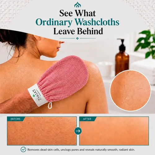 Guante Exfoliante Kessa Original Rosa Vivo
