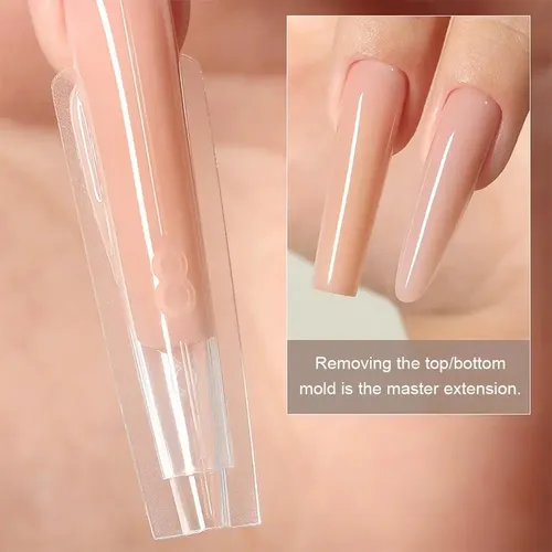 Gs Molde De Uñas De Doble Cara, Extensión Sin Papel, Abs