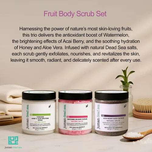 Exfoliante Corporal Juman, Paquete De 3 Unidades, Con Sabor