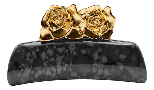Broches De Pelo Dorados De 6 Colores Marmolados| Bag X12u Rosas