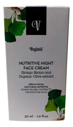Crema Facial Nocturna Nutritiva Ginkgo Biloba 30ml Veganis