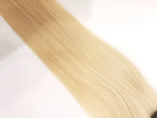 Cortina De Cabello Natural 1metro De 30cm De Largo Con Color