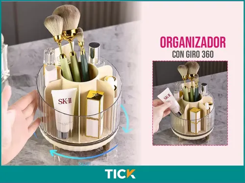 Organizador Maquillaje Porta Cosmético Y Brochas Makeup