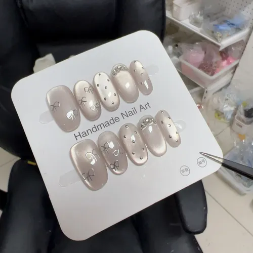 Calidad Superior Parche De Uñas Portátil Con Lunares Y Ojo