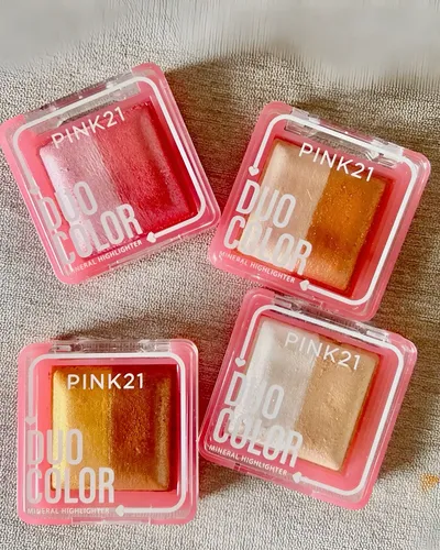 Iluminador Duo Polvo Compacto Pink 21