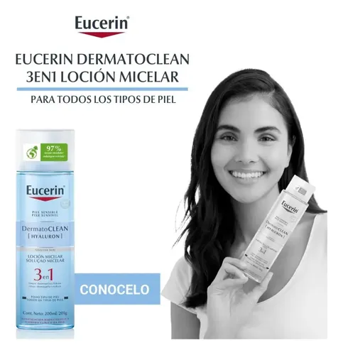 Eucerin Dermatoclean Loción Micelar Limpiadora 3 En 1 X200ml