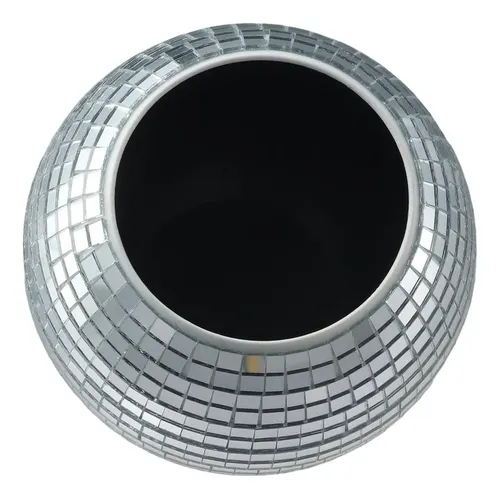 Porta Brochas Multifuncional Disco Plateado