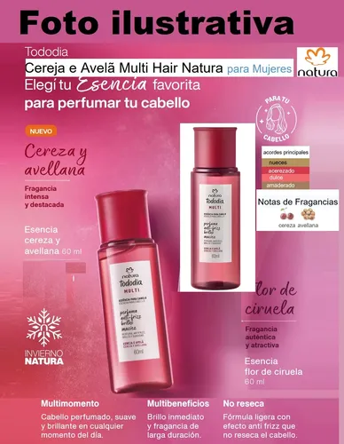 Esencia Para Cabello Cereza Y Avellana Tododia Natura Vegano