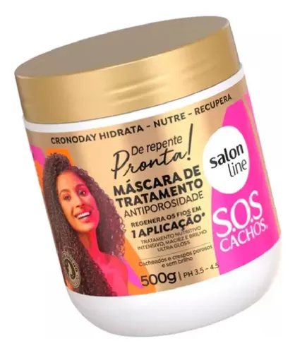 Salon Line Sos Cachos Pronta! Mascara Nutritiva Rulos 500gr