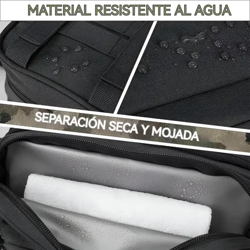 Bolsa De Aseo  Negra Molle Impermeable Para Viaje