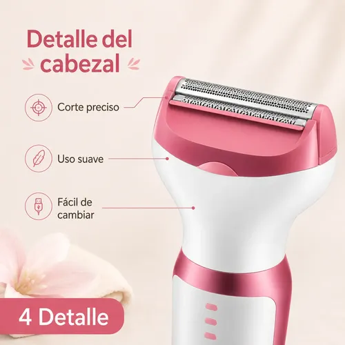 Depiladora Mujer Eléctrica 5 En 1 Facial Cejas Usb Portatil