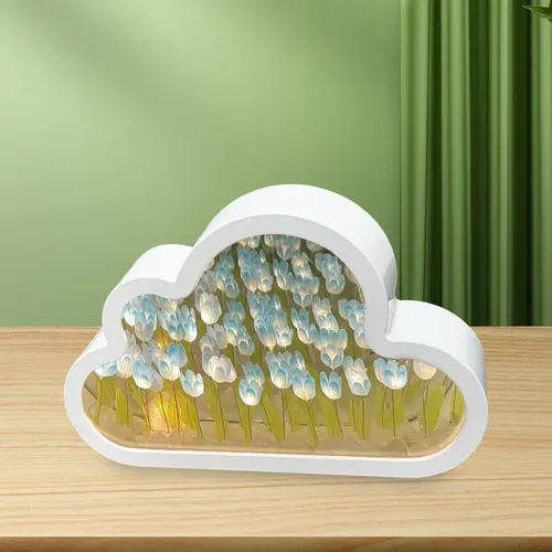 Lámpara De Espejo De Maquillaje Hecha A Mano Diy Clouds Nigh