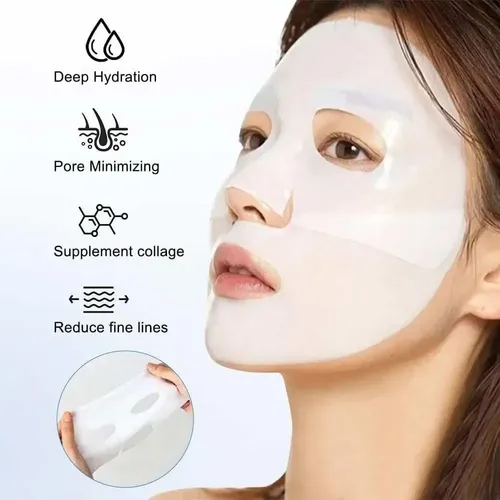 Kit 8 Mascarillas Faciales Hidratantes Con Biocolágeno