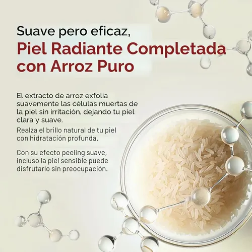 Ampolla Exfoliante Iluminadora Dr.melaxin Arroz Blanco 80ml
