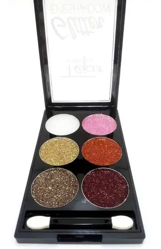 Paleta Sombras Gel De Ojos Glitter Eyeshadow Tejar 6 Colores Color 01
