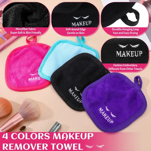 Makeup Remover Cloths Queekay 48 Pcs Reusable Washable