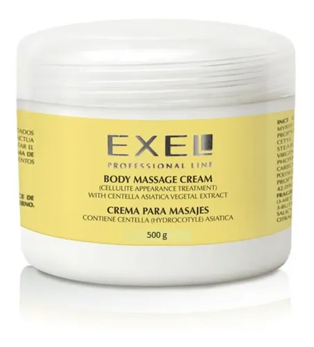 Crema Para Masajes Con Centella Asiática X 500 G. Exel
