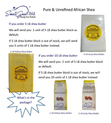 Manteca De Karité Smellgood African 100% Natural 946 Ml
