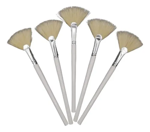 ^%# Ba Six Fan Brushes #3 Natural Bristle Spa *