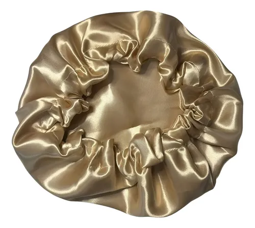 Gorro de peluquería satén Bonpel Simple dorado para proteger cabello