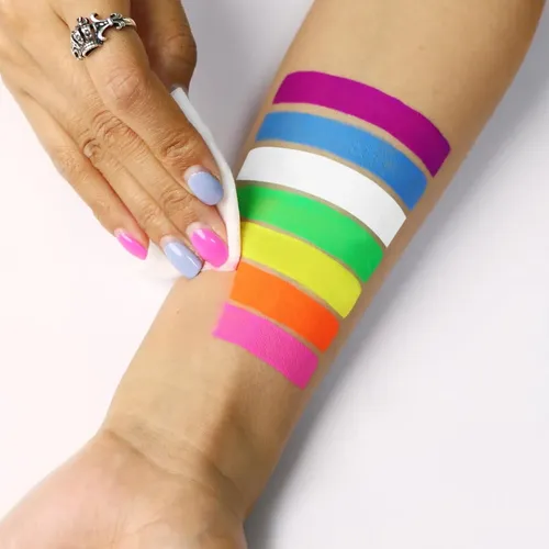 Delineador Neon Uv Meicoly 7 Colores, Base Agua, Vegano