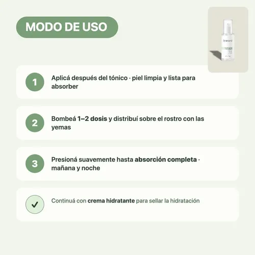 Sérum Facial Cica Fermentada Antiacné Piel Sensible Inward