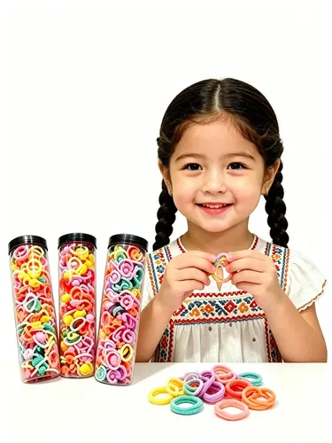 Set De Accesorios Para El Cabello Infantil, Bolsa Elástica D