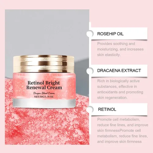 Crema Antiarrugas De Frutos De Rosa Con Retinol, Reafirmante