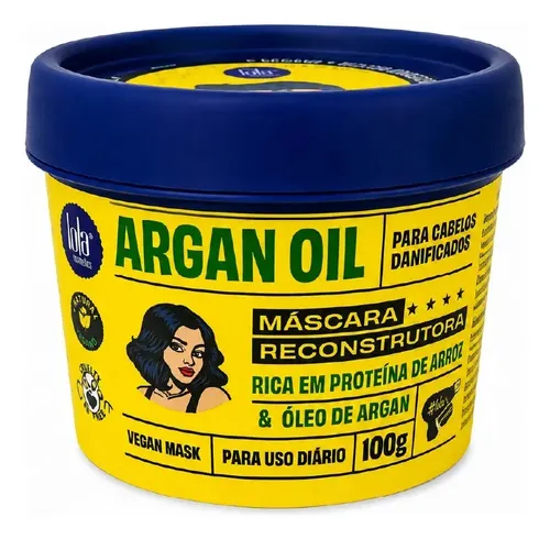 Mascara Reconstructora Argan Oil 100g Lola Cosmetics
