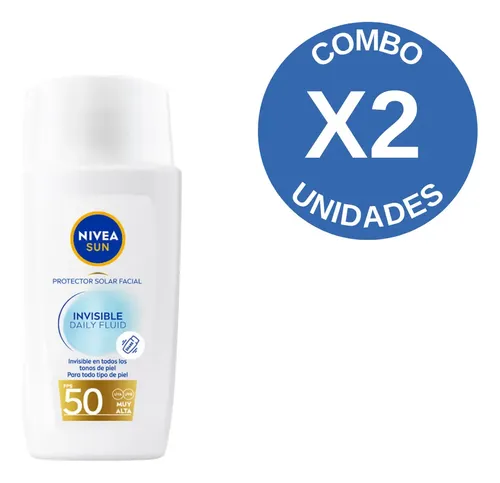 Combo X2 Nivea Protector Solar Facial Sun Invisible Daily 40