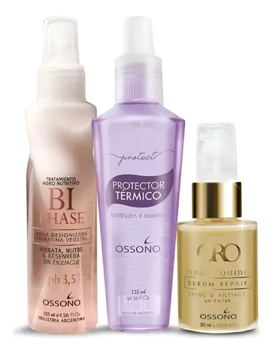 Protector Termico Serum Oro+ Bifase Keratina Ossono