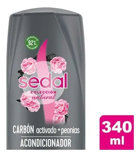 Acondicionador Sedal Natural Carbon Y Peonias X 340 Ml