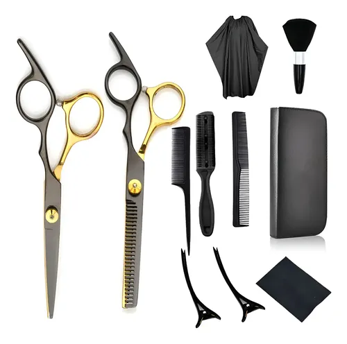 Kits De Peluquería Profesional De Acero Inoxidable, 11 Unida