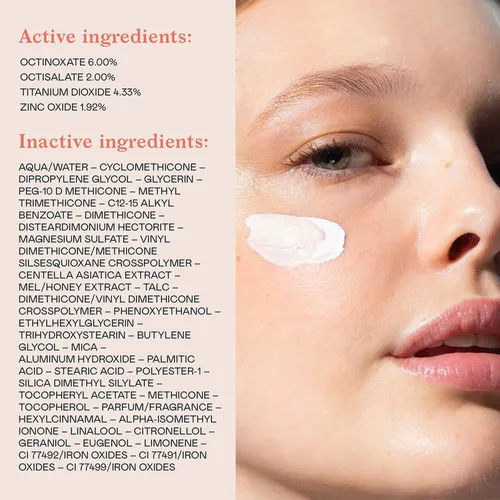 Crema Correctora De Color Erborian Cc Cream Con Centella Asi