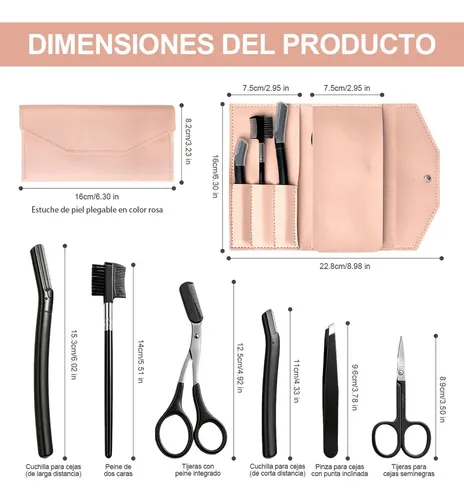 Pinzas Profesionales De Acero Para Cejas Con Forma De Rosa,