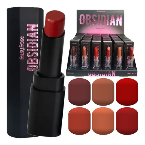 Labial Ruby Rose Obsidian Mate Ocs04 Barra 4g