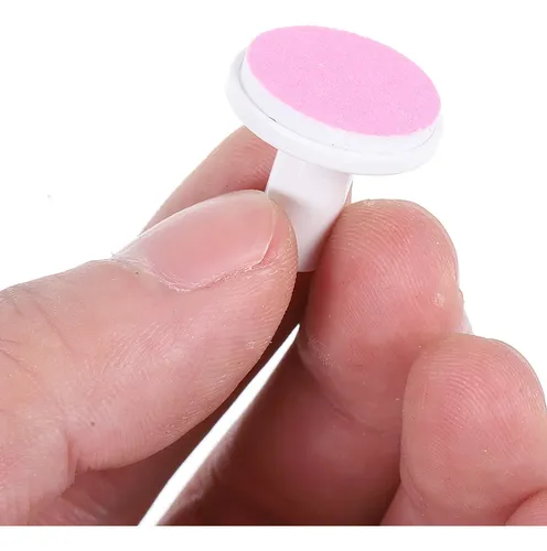 12 Almohadillas Cortadoras De Uñas Eléctricas Para Adultos Rosa