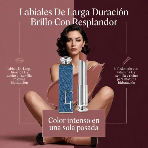 Debby Rose Labiales De Larga Duración Brillo Con Resplandor