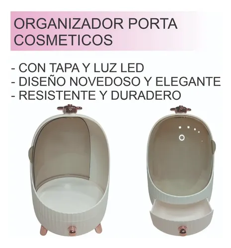 Organizador Porta Cosmeticos Maquillaje Make Up Capsula Luz
