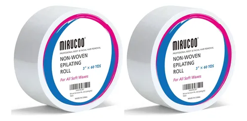 Rollo De Tiras De Cera Mirucoo 7,6cm X 55m (2 Unidades)
