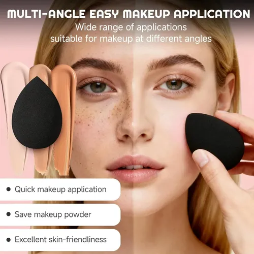 Kit De Maquillaje Negro Hghdbt De 51 Piezas Con Brochas Y Es