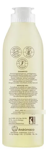Aveno Shampoo Hidratante Emoliente Cuero Cabelludo Reactivo Avena Natural Pieles Sensibles