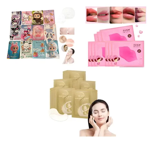 Set Skincare 15 Mascarillas Facial 15 Labios 15ojeras Parche